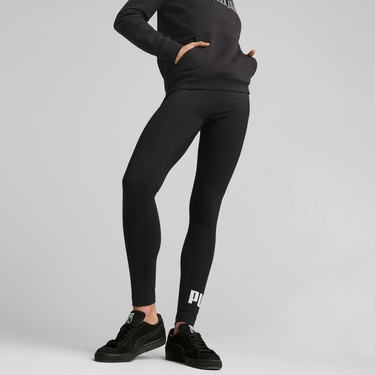  Puma ESS Logo Leggings Kadın Siyah Günlük Tayt