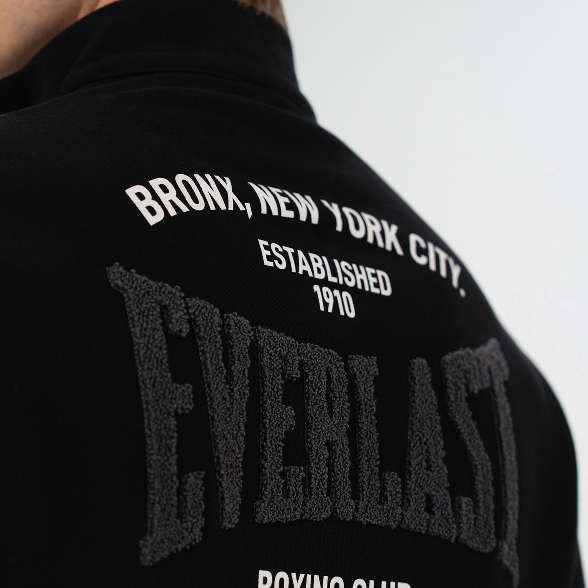 Everlast Bronx NYC Half Zip Regular Erkek Siyah Sweatshirt