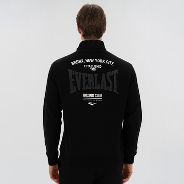  Everlast Bronx NYC Half Zip Regular Erkek Siyah Sweatshirt