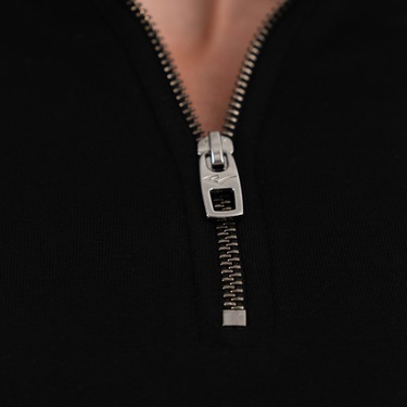  Everlast Bronx NYC Half Zip Regular Erkek Siyah Sweatshirt