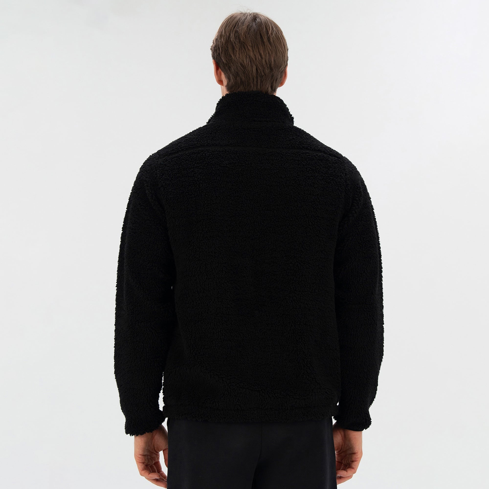 Everlast Winter Essentials Full Zip Sherpa Erkek Siyah Sweatshirt