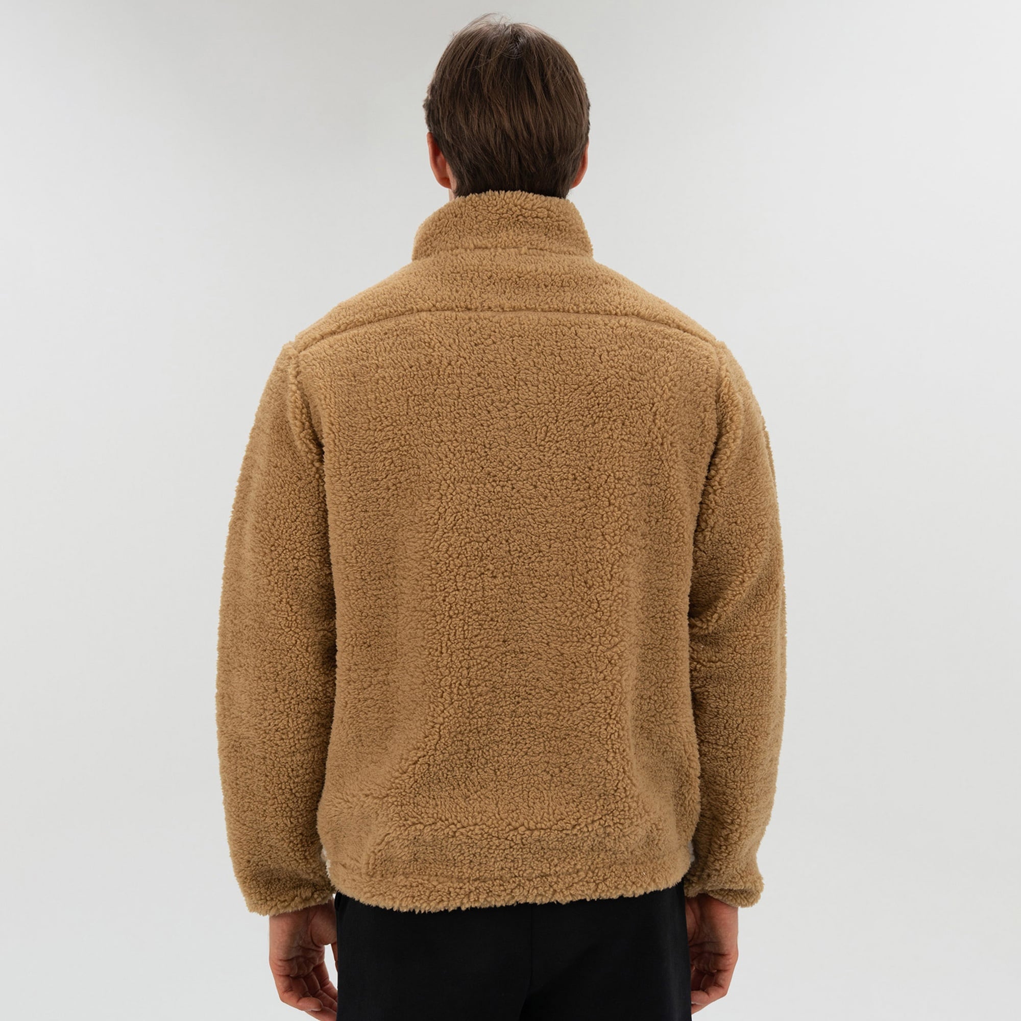 Everlast Winter Essentials Full Zip Sherpa Erkek Krem Sweatshirt