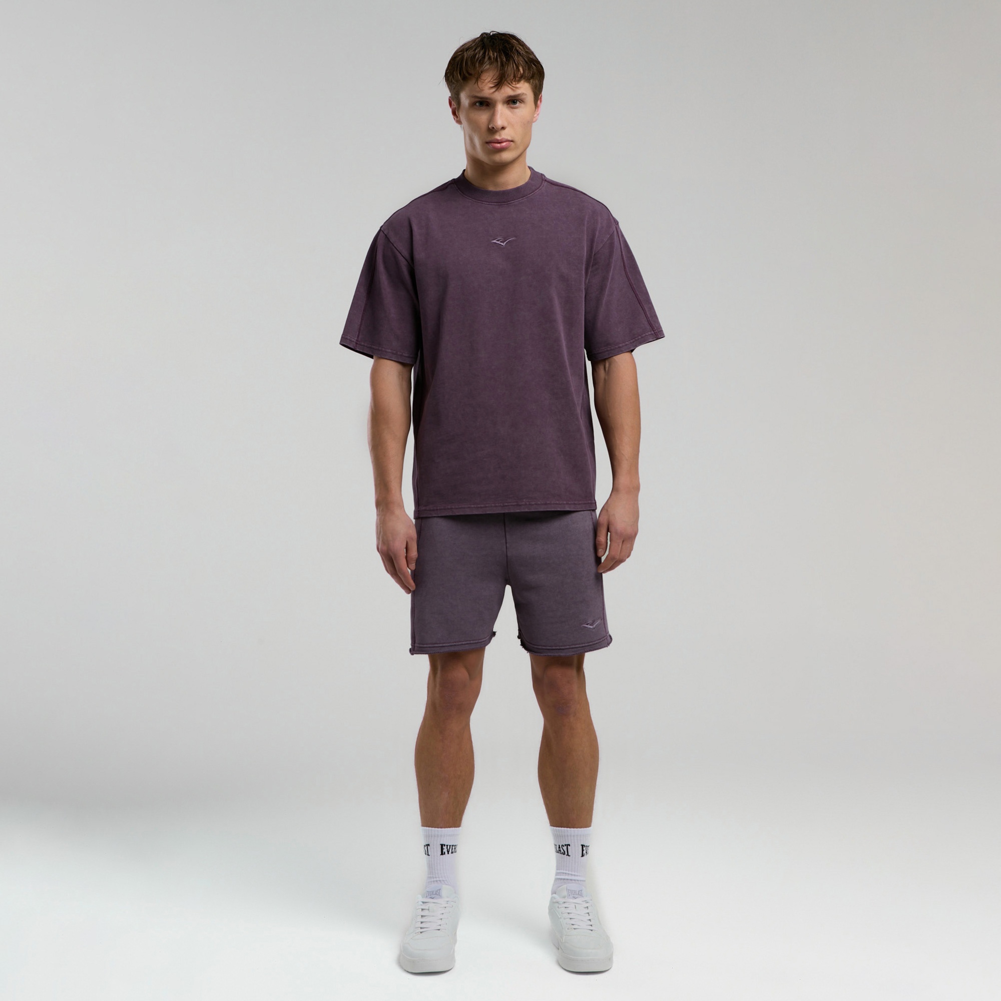 Everlast Bronx 1910 Oversize Erkek Mor T-Shirt