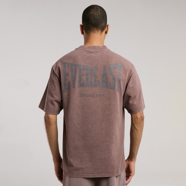  Everlast Bronx 1910 Oversize Erkek Kahverengi T-Shirt
