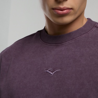  Everlast Bronx 1910 Oversize Erkek Mor T-Shirt