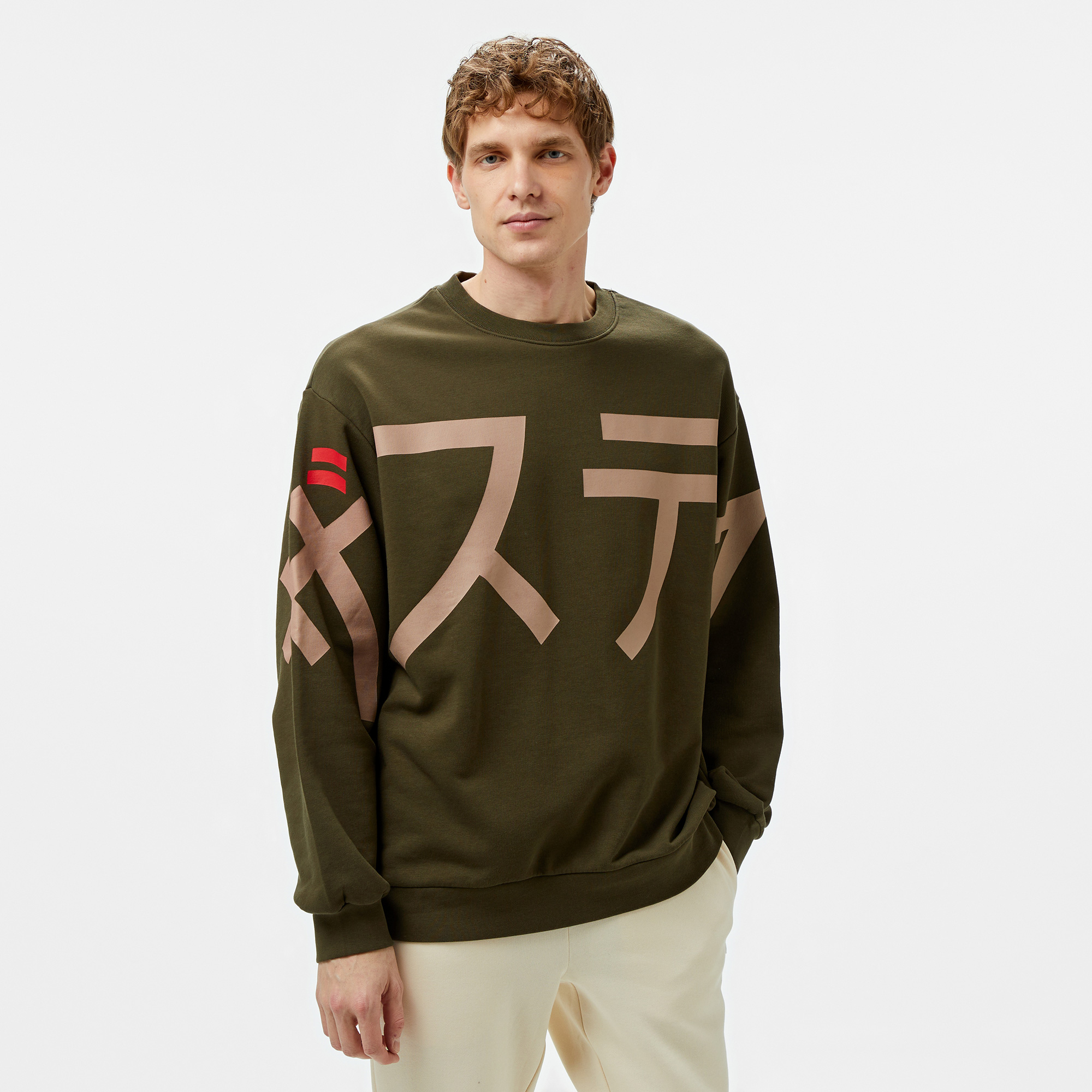  The Stay Line Tsls6Ugu12 Erkek Haki Sweatshirt