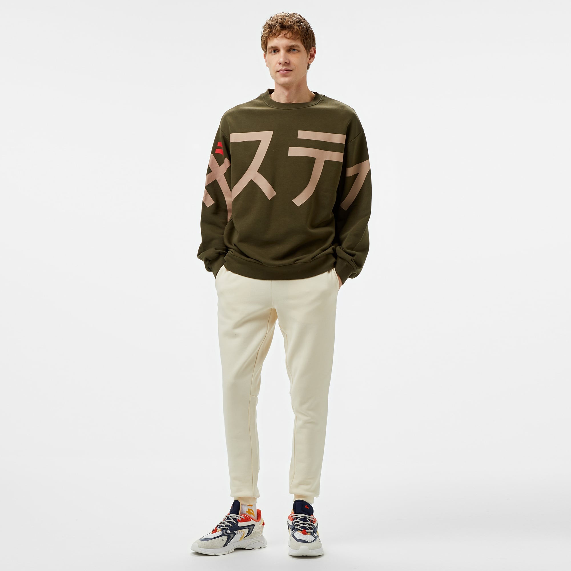 The Stay Line Tsls6Ugu12 Erkek Haki Sweatshirt