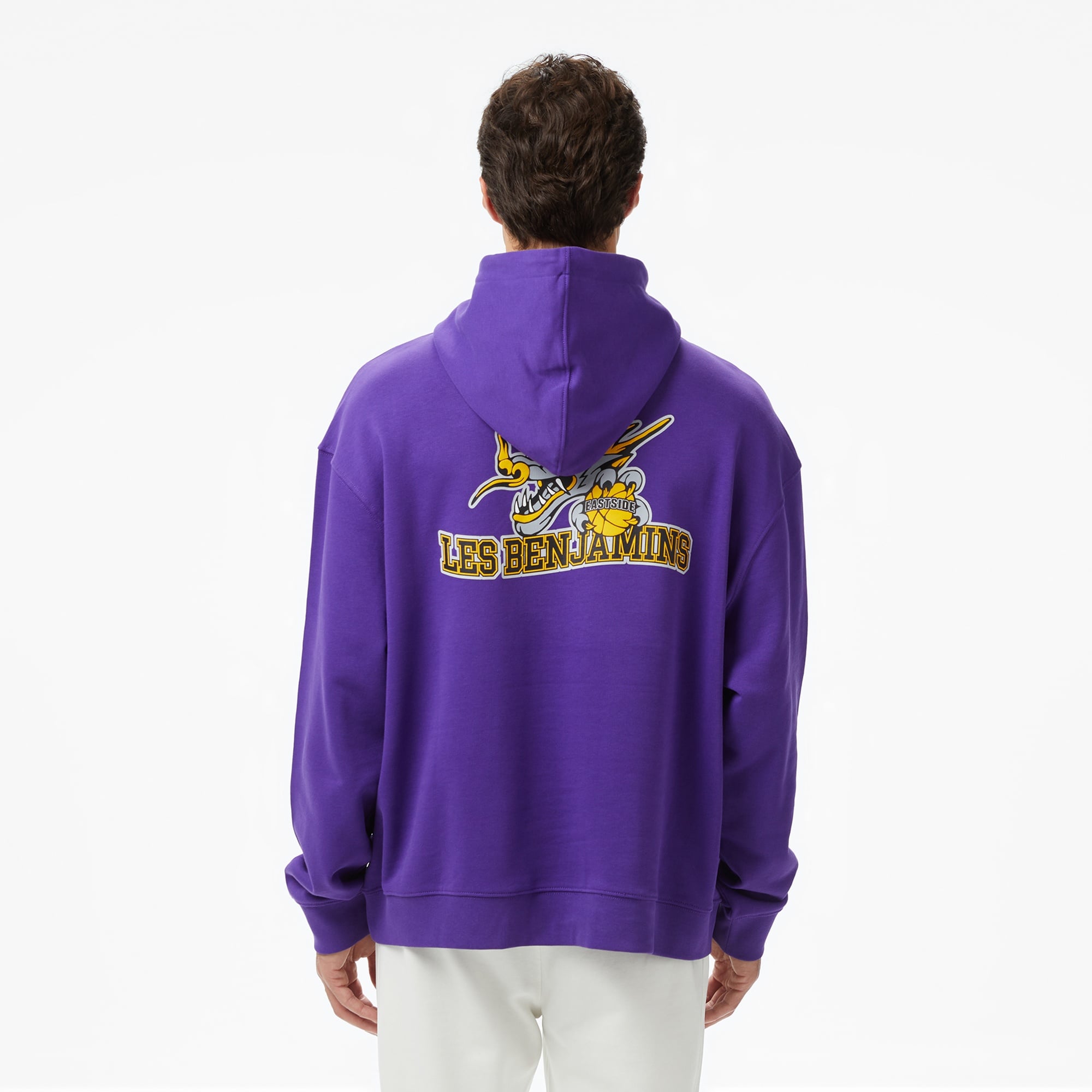 Les Benjamins Essentials 703 Erkek Mor Sweatshirt