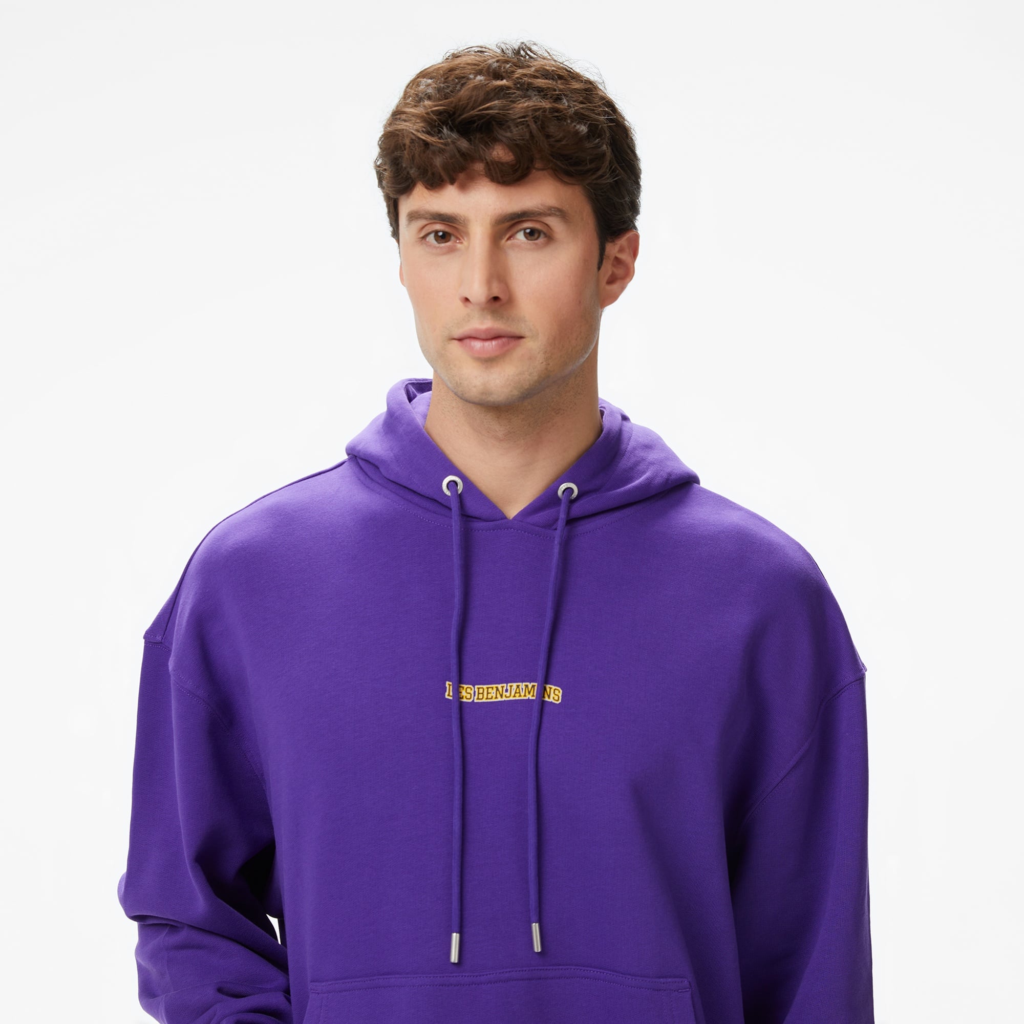 Les Benjamins Essentials 703 Erkek Mor Sweatshirt