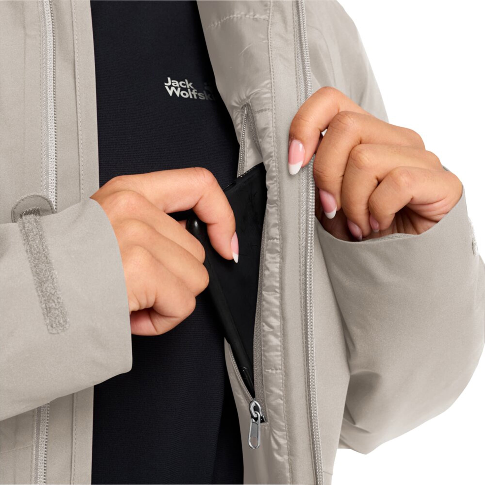 Jack Wolfskin Heidelstein Insulated Kadın Bej Ceket