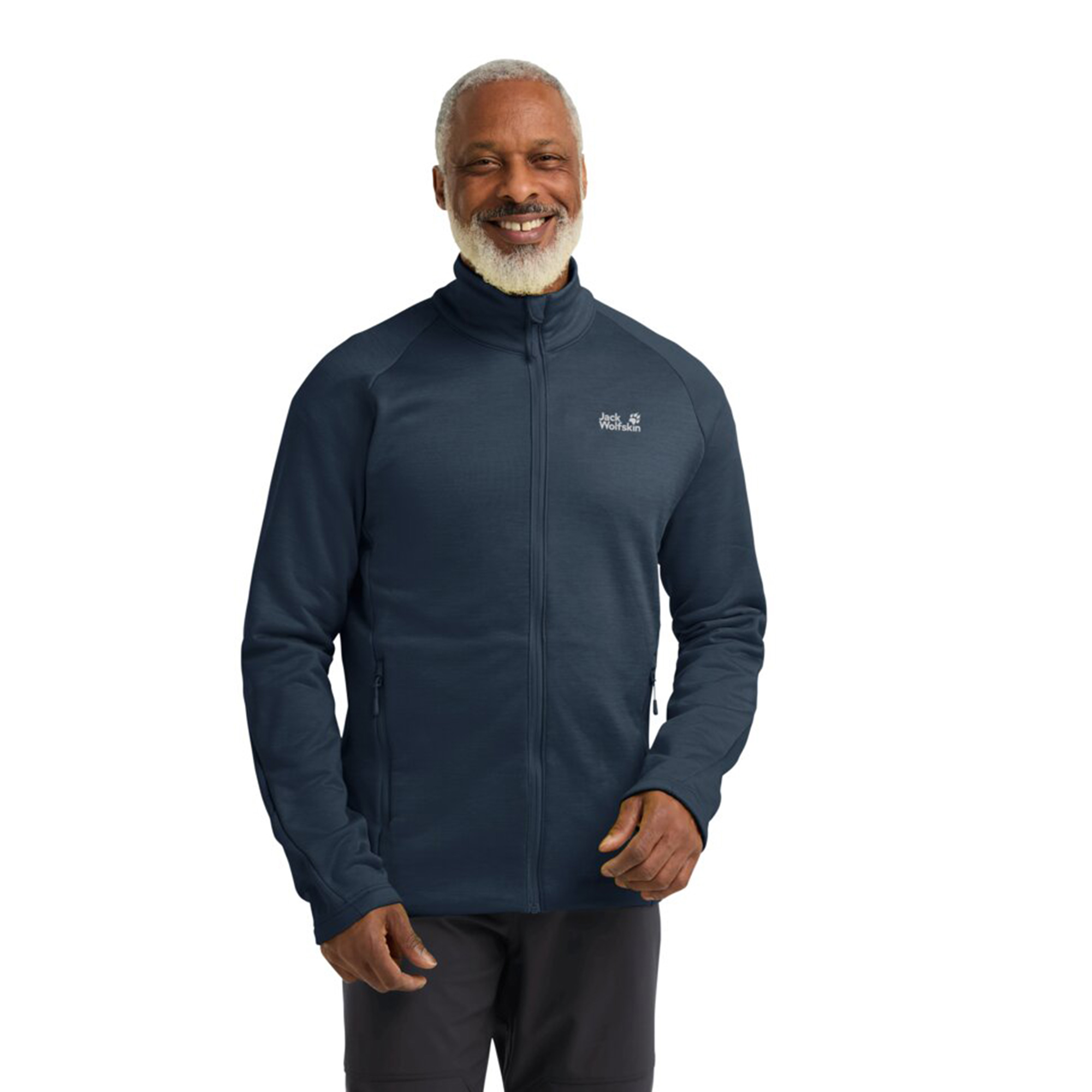  Jack Wolfskin Peak District Full Zipped Erkek Lacivert Ceket