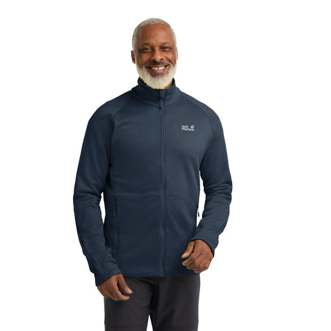  Jack Wolfskin Peak District Full Zipped Erkek Lacivert Ceket
