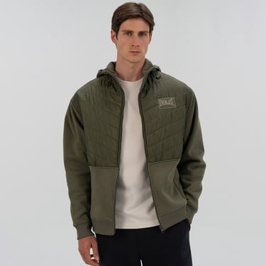  Everlast Boxing Club 2.0 Full Zip Erkek Haki Sweatshirt