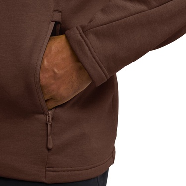  Jack Wolfskin Peak District Full Zipped Erkek kahverengi Ceket