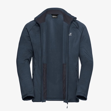  Jack Wolfskin Peak District Full Zipped Erkek Lacivert Ceket