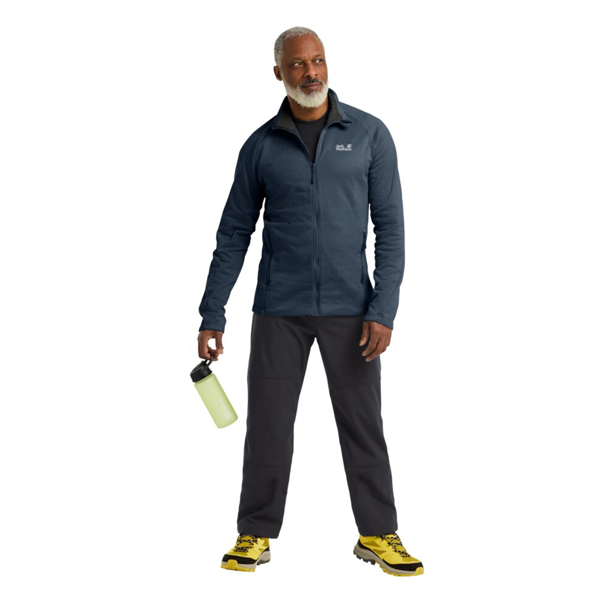 Jack Wolfskin Peak District Full Zipped Erkek Lacivert Ceket