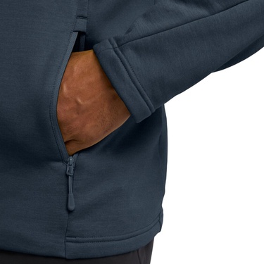  Jack Wolfskin Peak District Full Zipped Erkek Lacivert Ceket