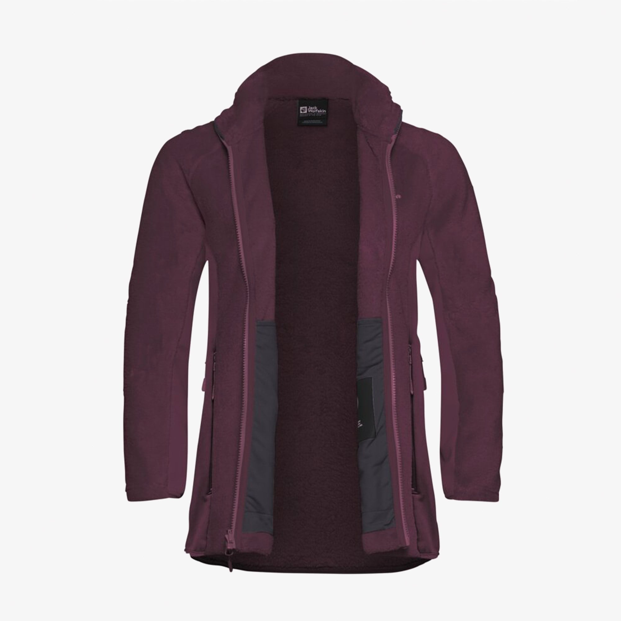 Jack Wolfskin Rotwand Full Zipped Kadın Mor Ceket