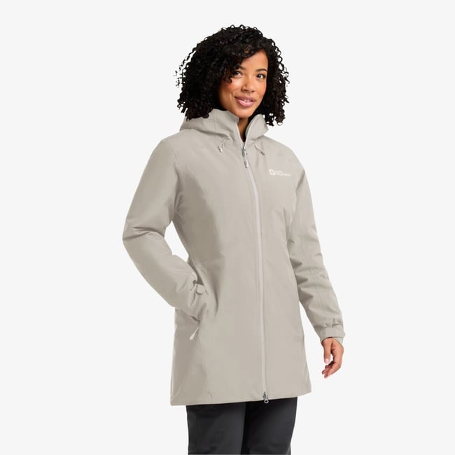  Jack Wolfskin Heidelstein Insulated Kadın Bej Ceket