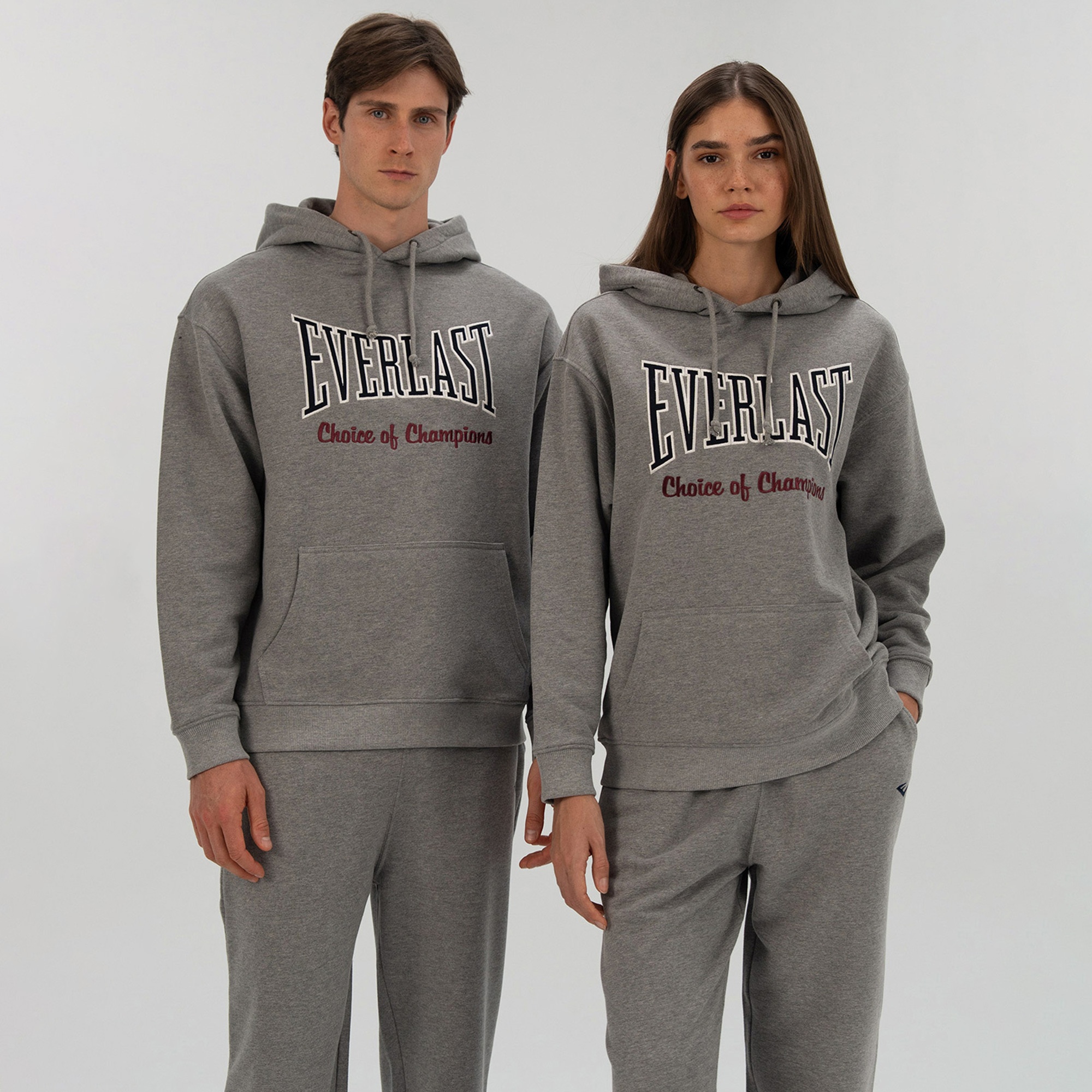 Everlast Heritage Champions Erkek Gri Hoodie