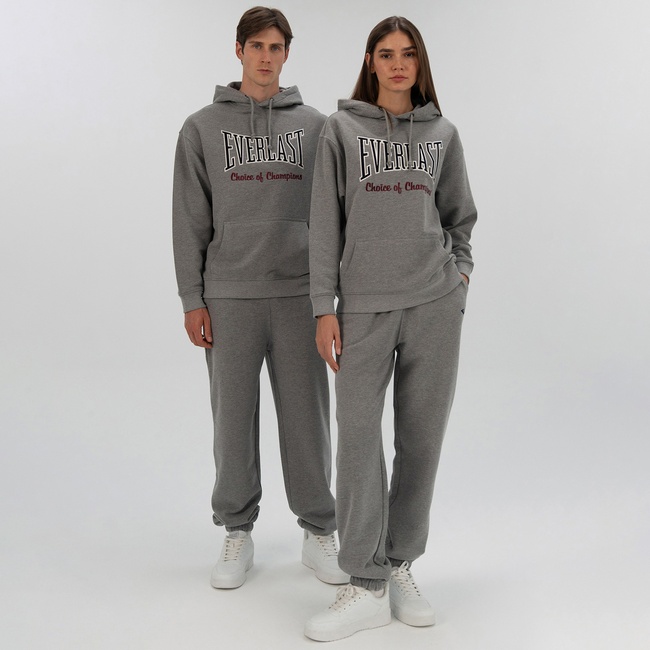  Everlast Heritage Champions Erkek Gri Hoodie