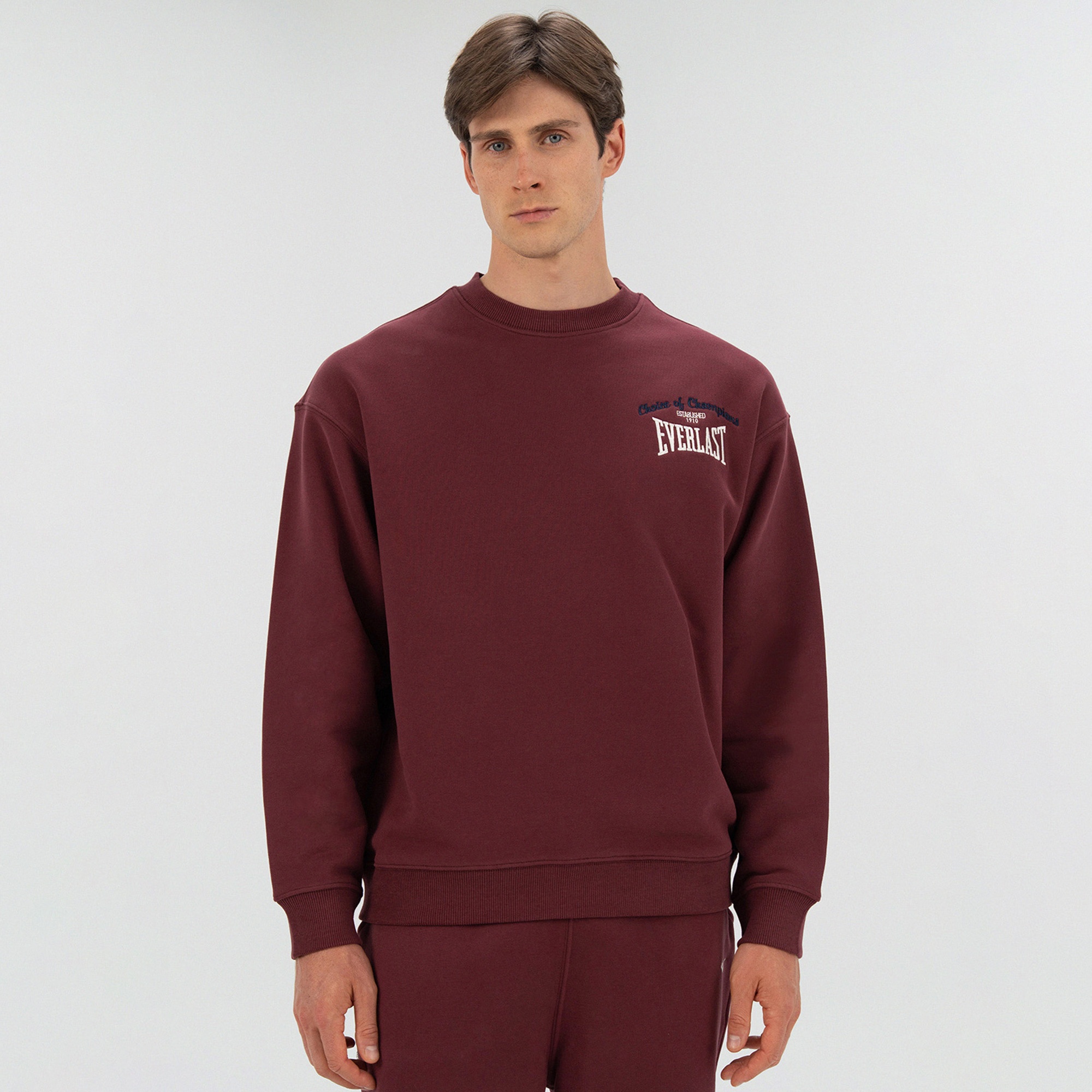 Everlast Heritage Champions Erkek Bordo Sweatshirt