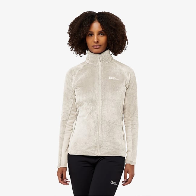  Jack Wolfskin Rotwand Full Zipped Kadın Krem Ceket