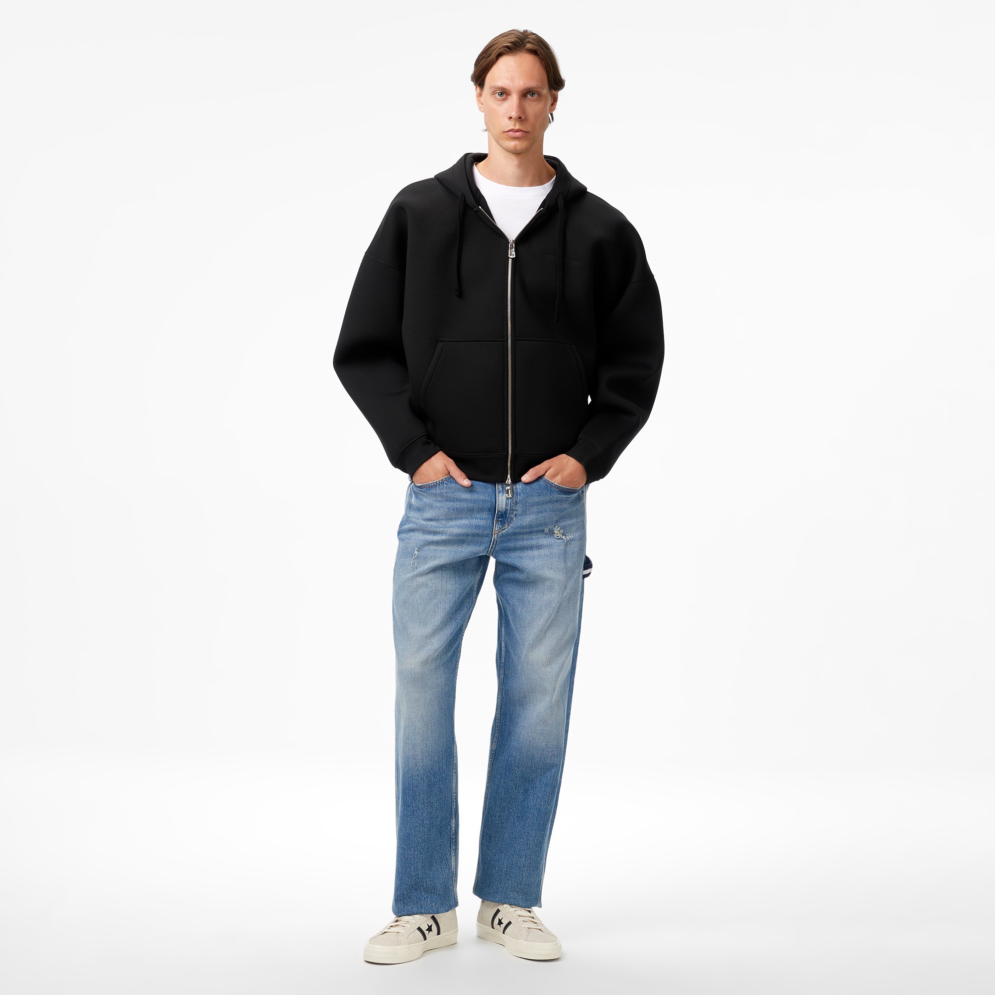 Les Benjamins 402 Zipped Unisex Siyah Sweatshirt
