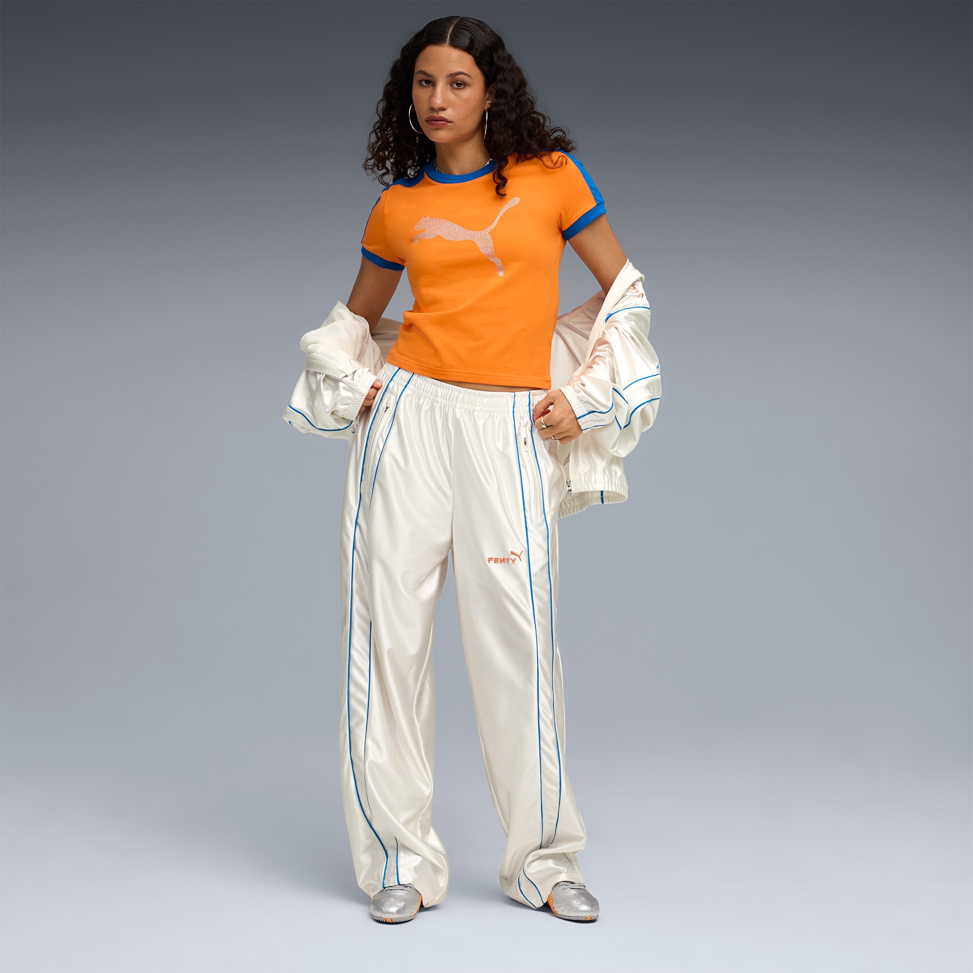 Puma X Fenty T7 Kadın Beyaz Eşofman Altı