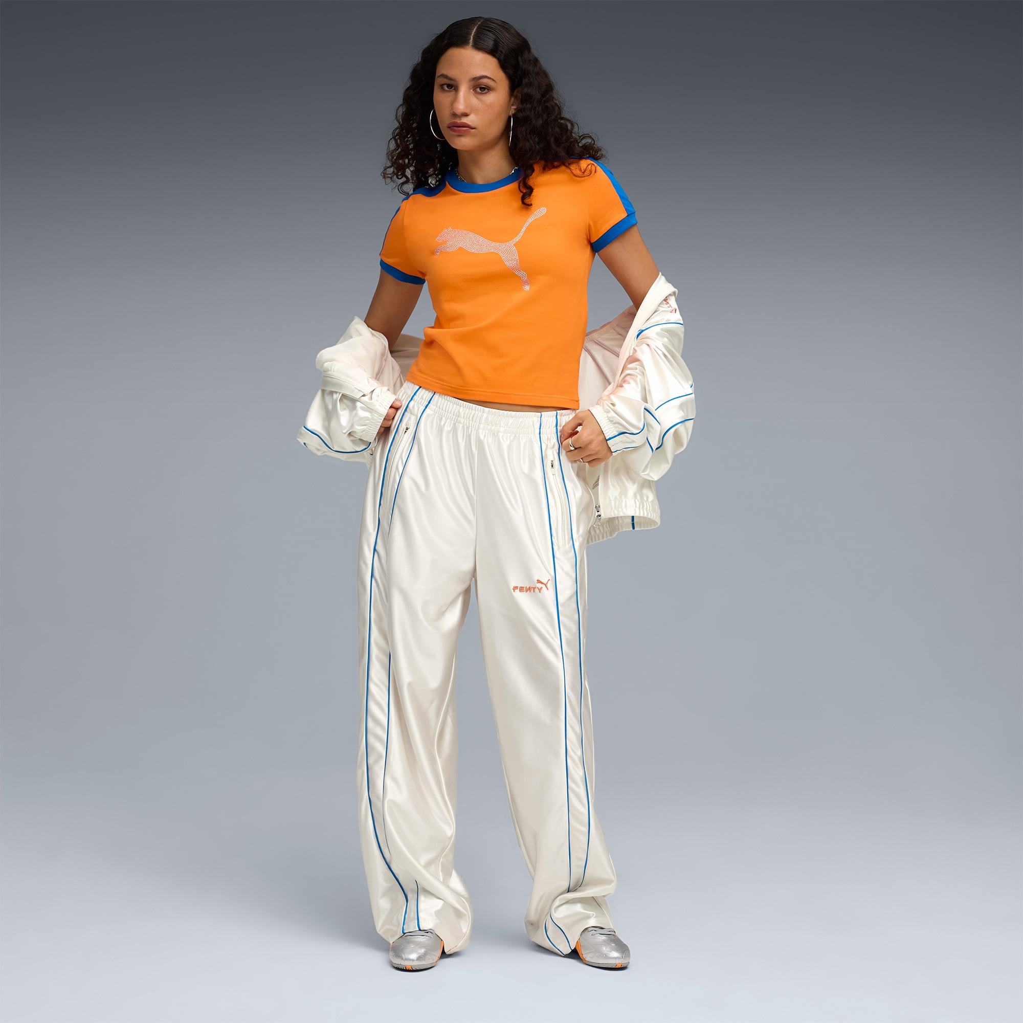  Puma X Fenty T7 Kadın Beyaz Eşofman Altı