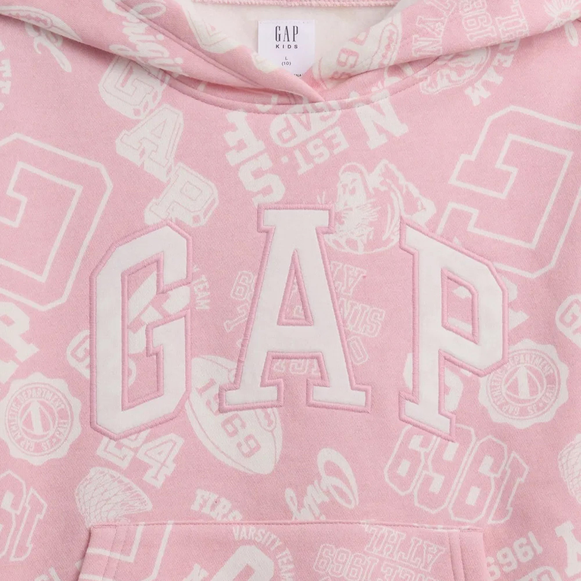 Gap Logo Relaxed Çocuk Pembe Sweatshirt