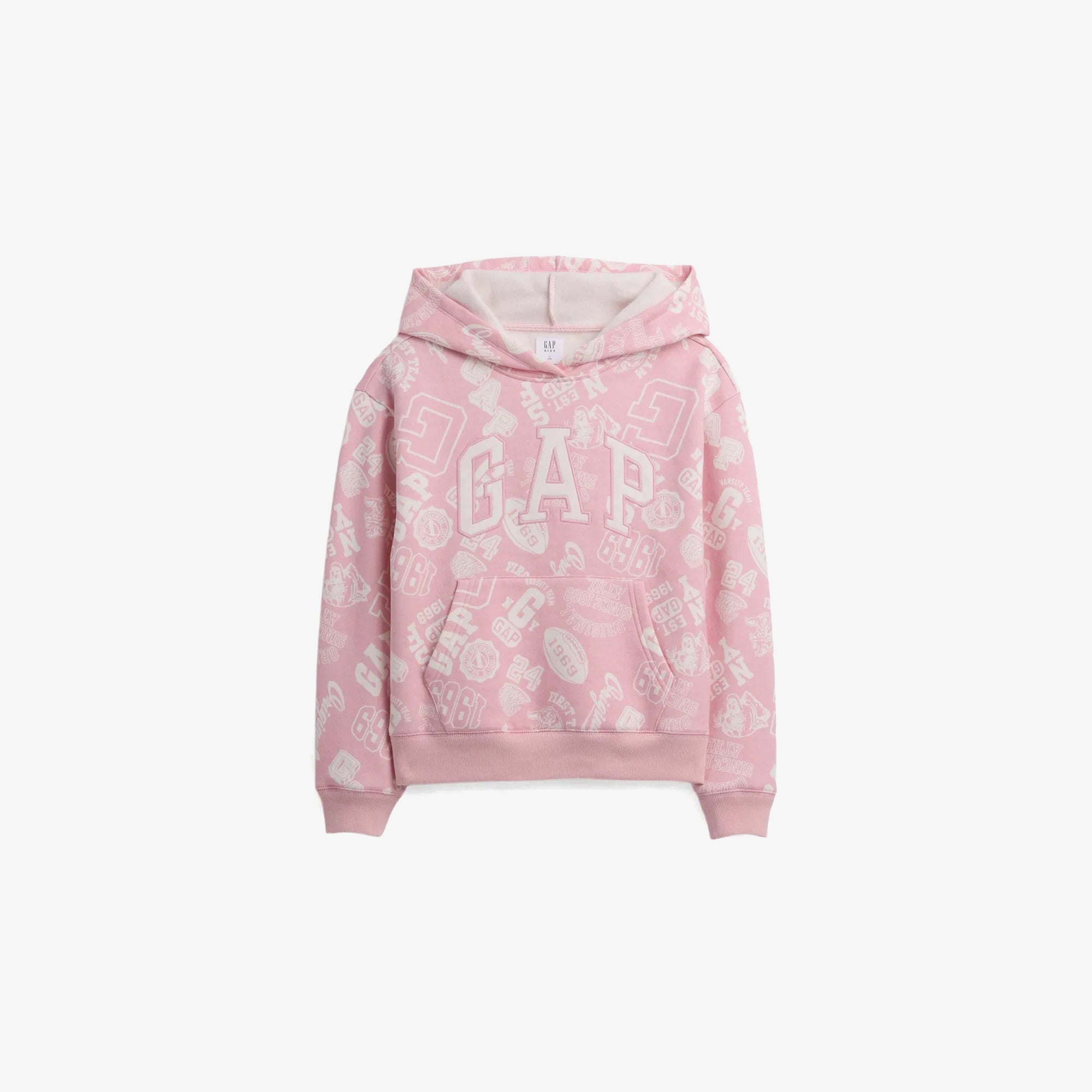 Gap Logo Relaxed Çocuk Pembe Sweatshirt