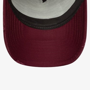  New Era Patch Distressed Wash Eframe Unisex Bordo Şapka