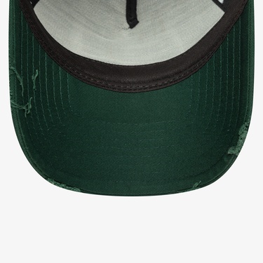  New Era Patch Distressed Wash Eframe Unisex Yeşil Şapka