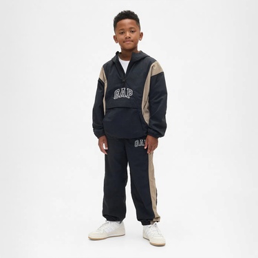  Gap Logo Jogger Çocuk Siyah Eşofman Altı