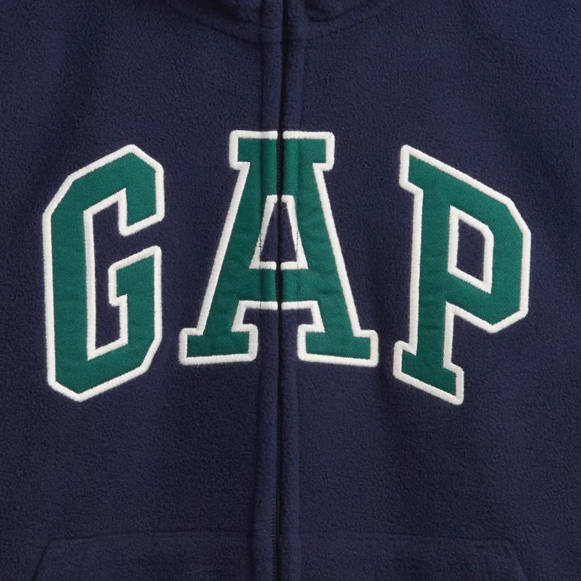 Gap Logo Vintagesoft Fermuarlı Çocuk Lacivert Sweatshirt