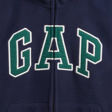  Gap Logo Vintagesoft Fermuarlı Çocuk Lacivert Sweatshirt