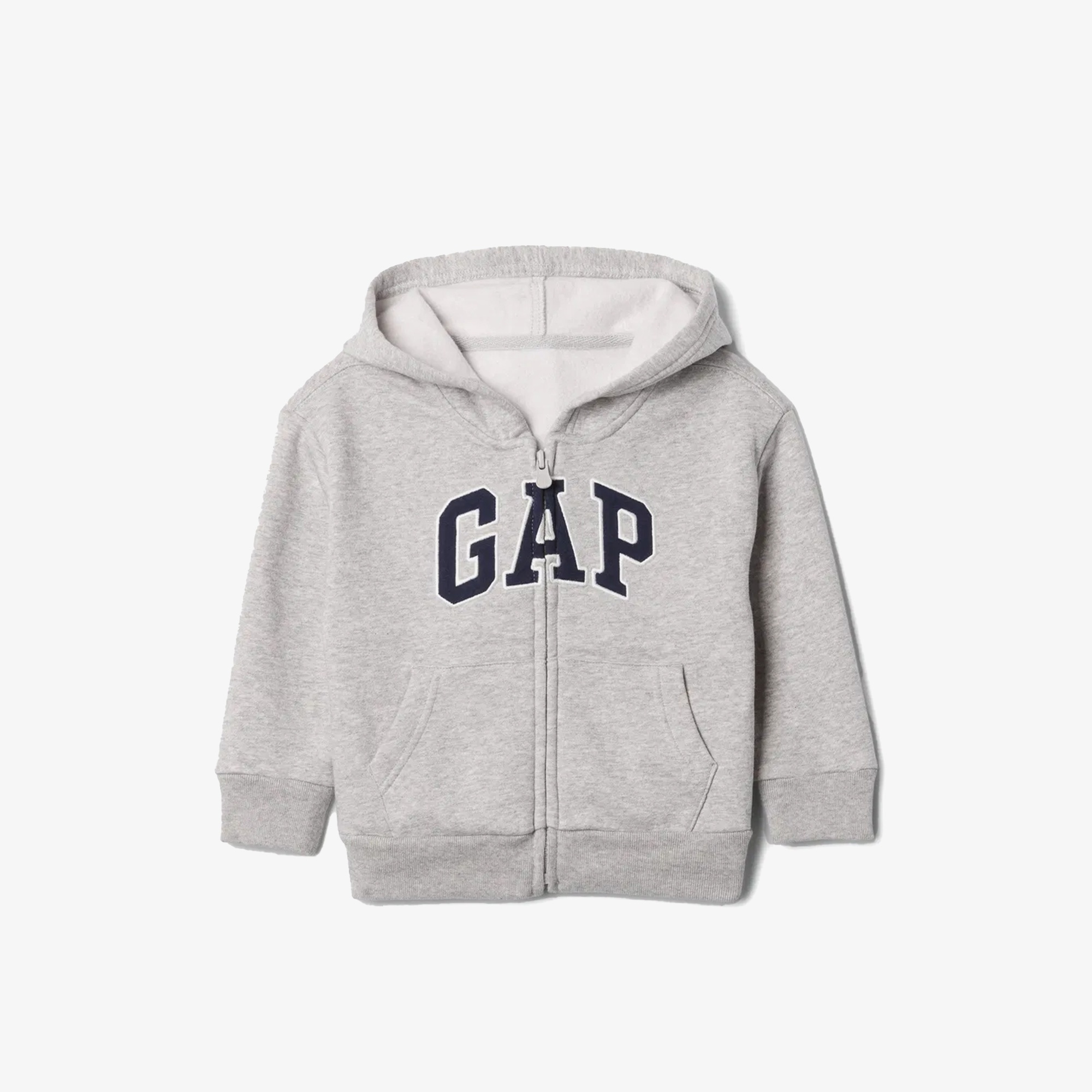 Gap Relaxed Logo Fermuarlı Çocuk Gri Sweatshirt