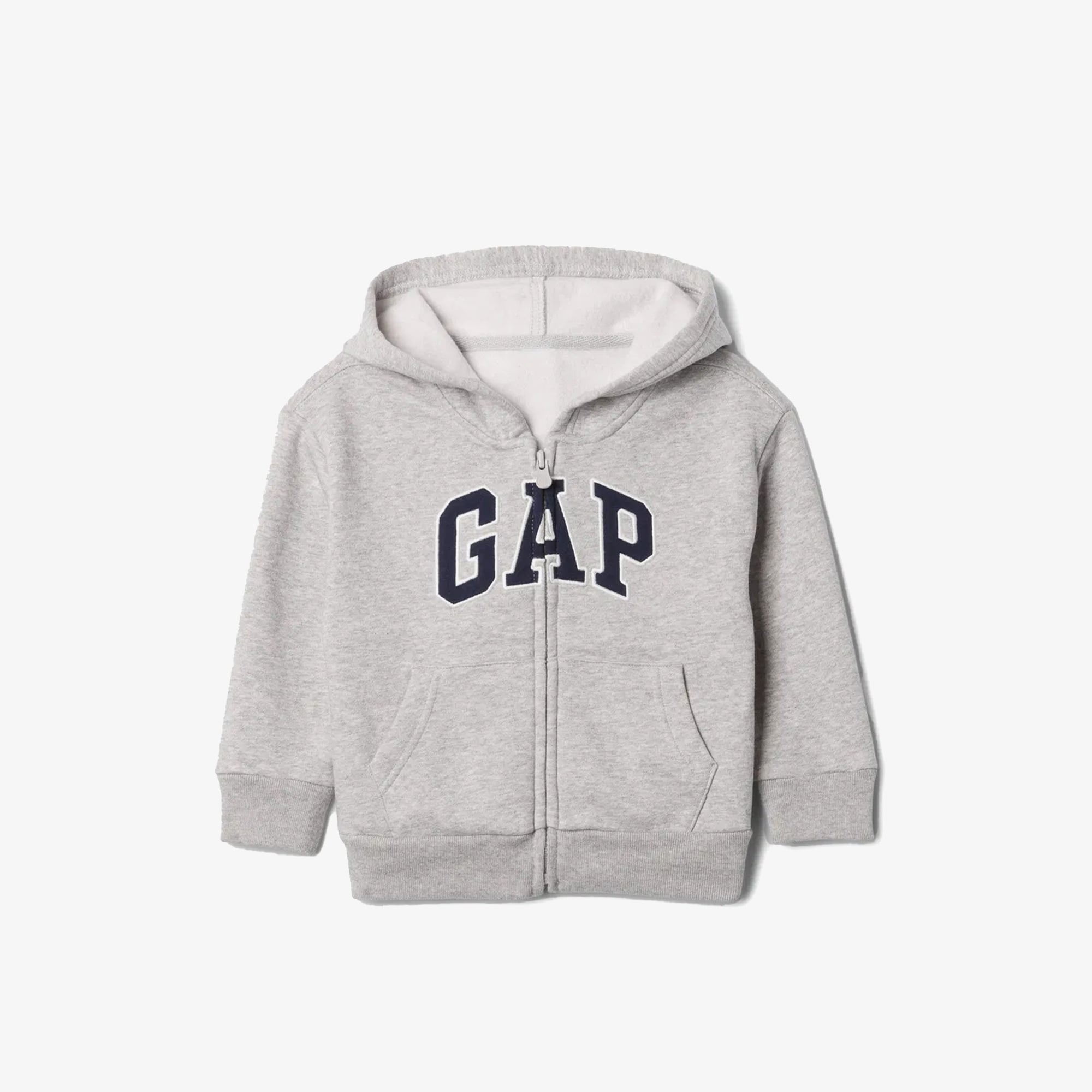  Gap Relaxed Logo Fermuarlı Çocuk Gri Sweatshirt
