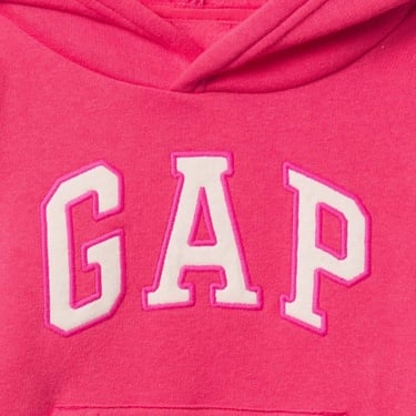  Gap Relaxed Logo Çocuk Pembe Hoodie