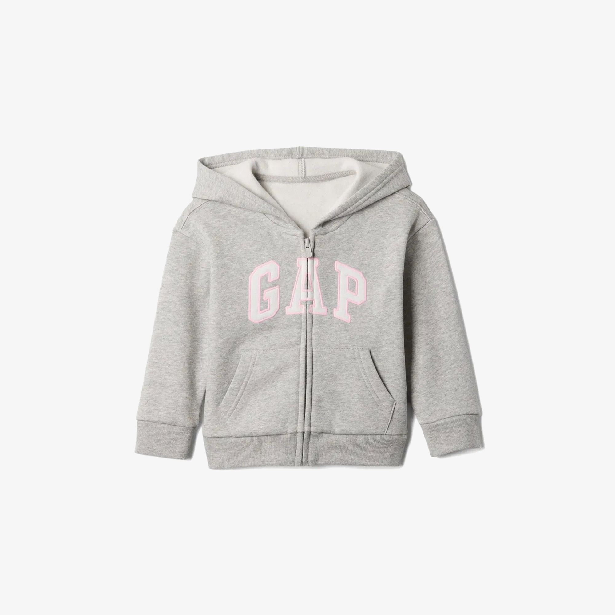  Gap Relaxed Logo Fermuarlı Çocuk Gri Sweatshirt