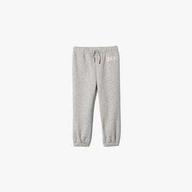  Gap Logo Kalp Desenli Pull-On Jogger Fleece Çocuk Gri Eşofman Altı