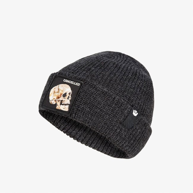  Goorin Bros Cancelled Skull Unisex Siyah Bere