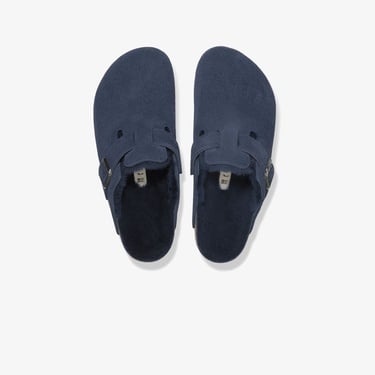  Birkenstock Boston VL Shearling Unisex Lacivert Terlik