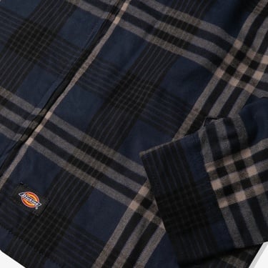  Dickies Petersburg Shacket Erkek Lacivert Kareli Ceket