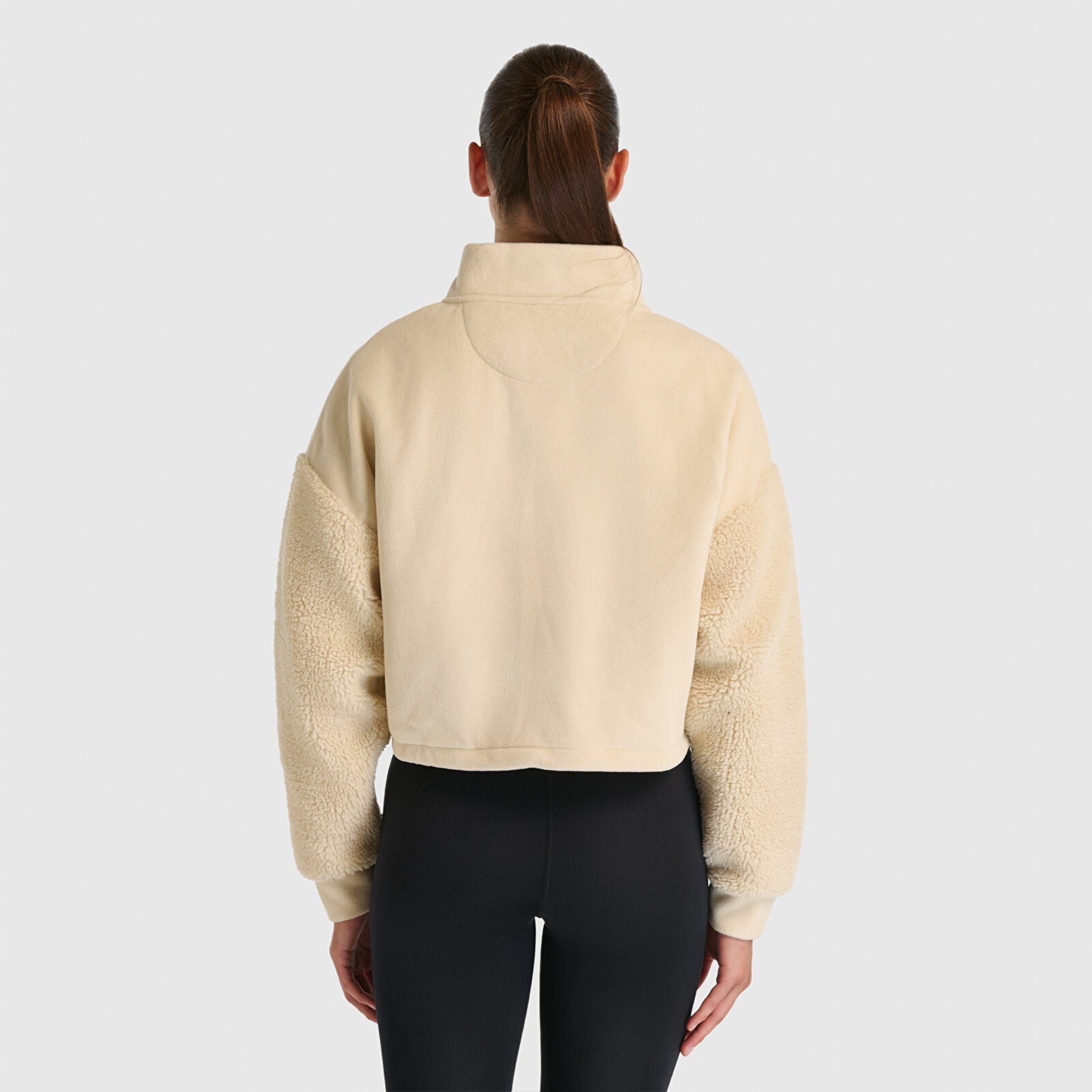 New Balance NB Lifestyle Kadın Bej Sweatshirt