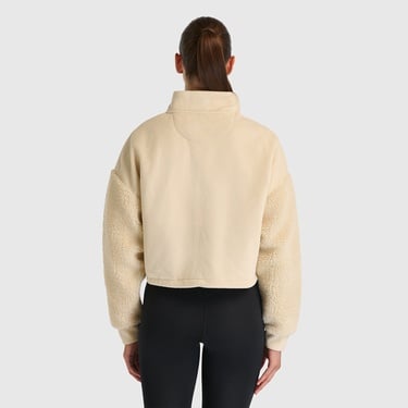  New Balance NB Lifestyle Kadın Bej Sweatshirt