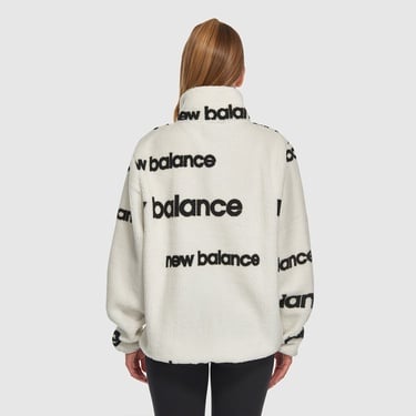 New Balance NB Lifestyle Kadın Beyaz Sweatshirt