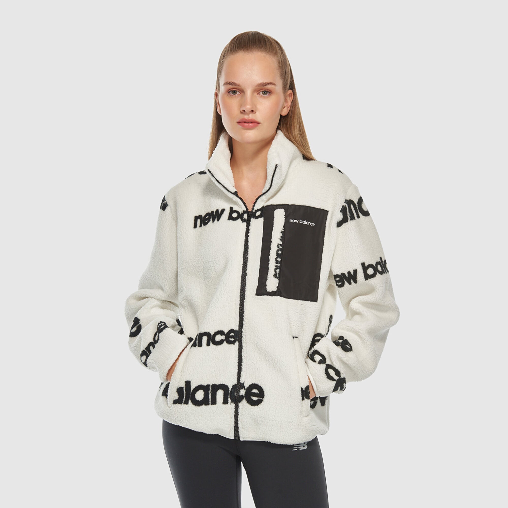 New Balance NB Lifestyle Kadın Beyaz Sweatshirt