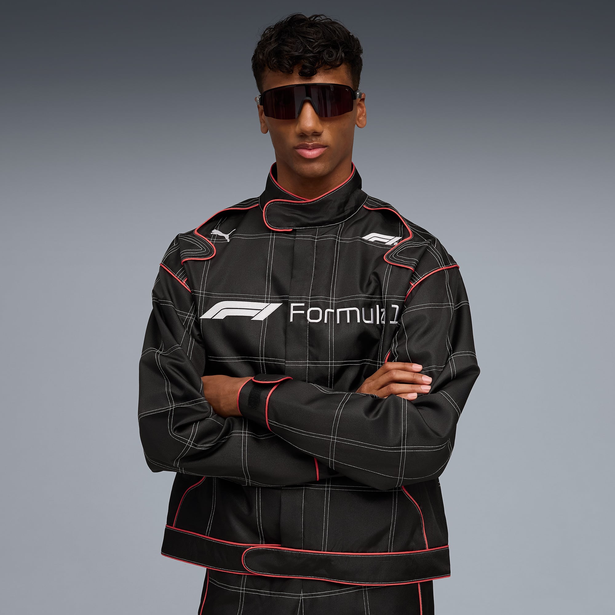  Puma F1 Lifestyle Racing Erkek Siyah Ceket
